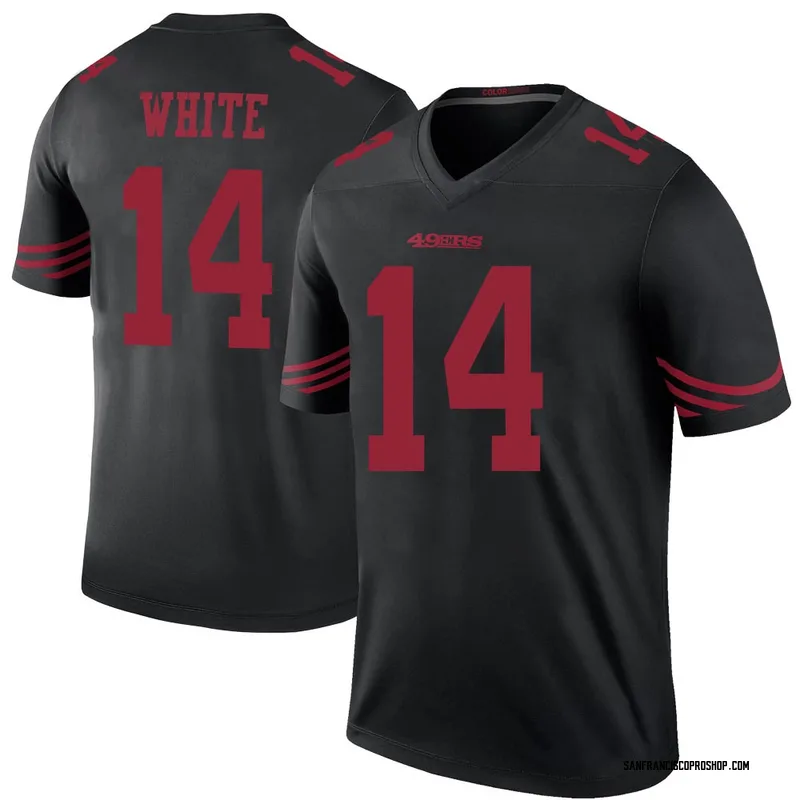 49ers white color rush jersey
