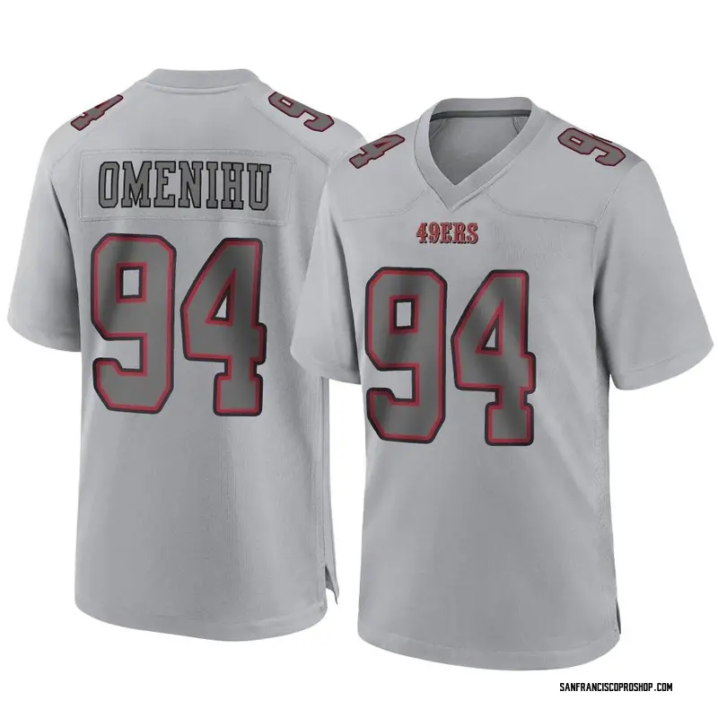 Gray Youth Charles Omenihu San Francisco 49ers Game Atmosphere Fashion  Jersey